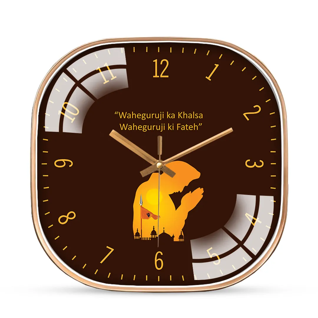 Abstract sikhism wall clock