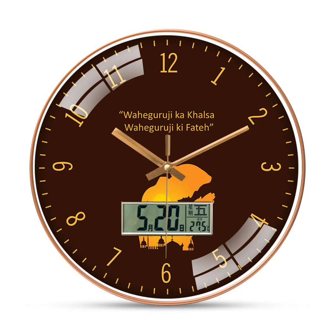 Abstract sikhism wall clock