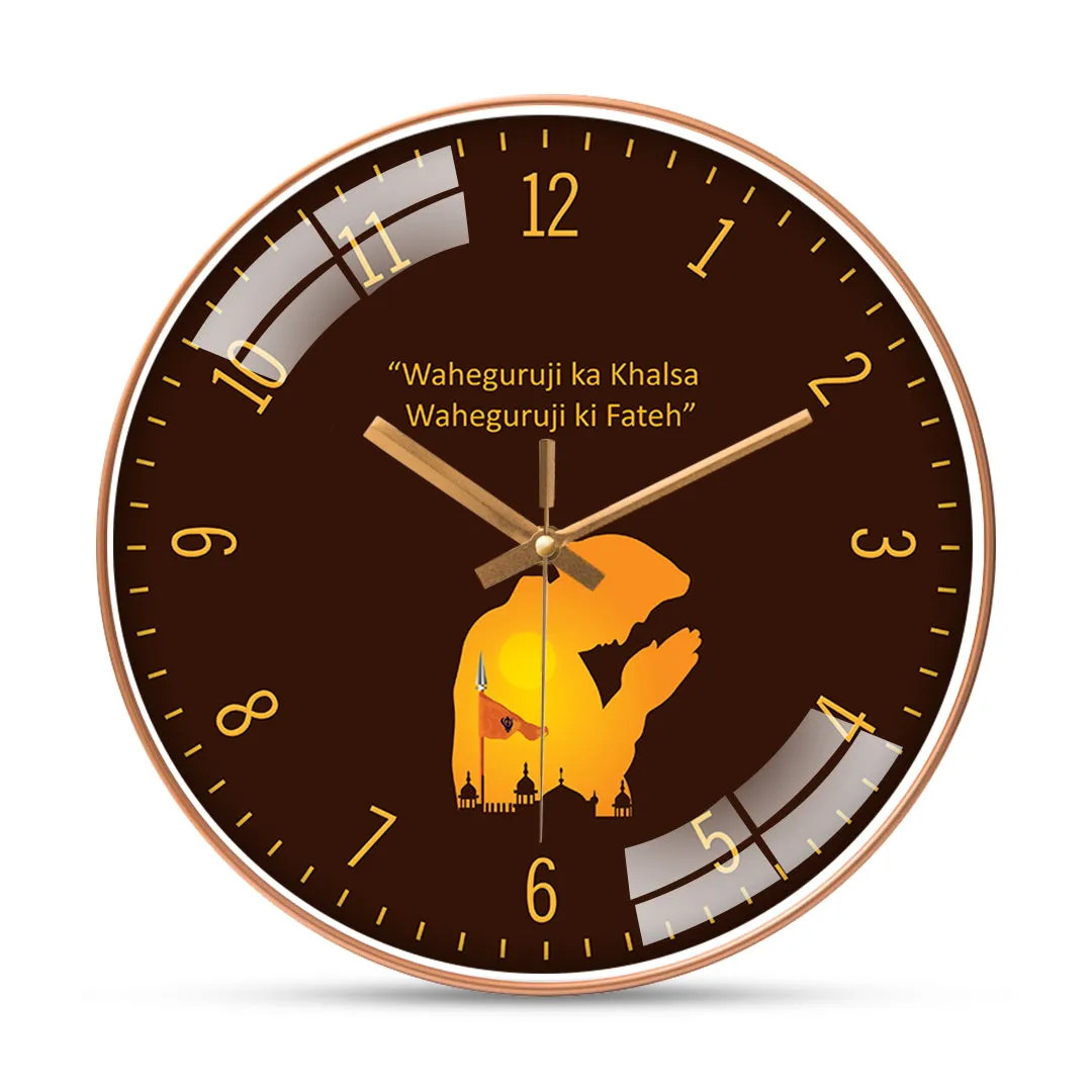 Abstract sikhism wall clock