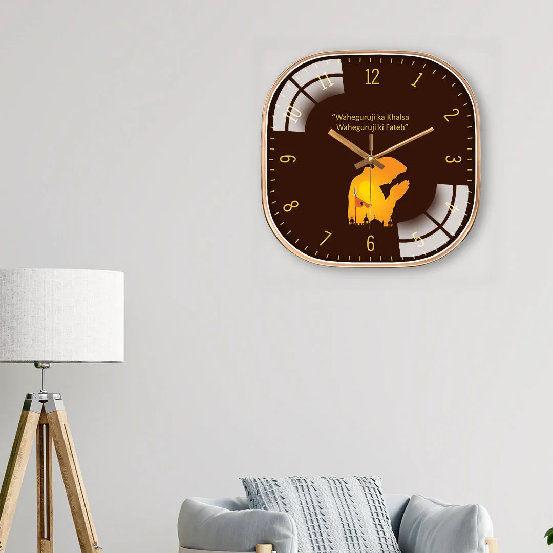 Abstract sikhism wall clock