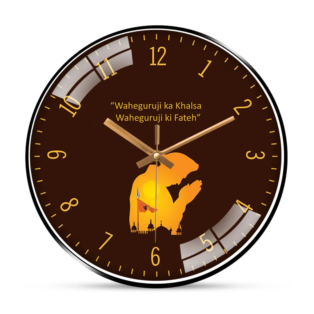 Abstract sikhism wall clock