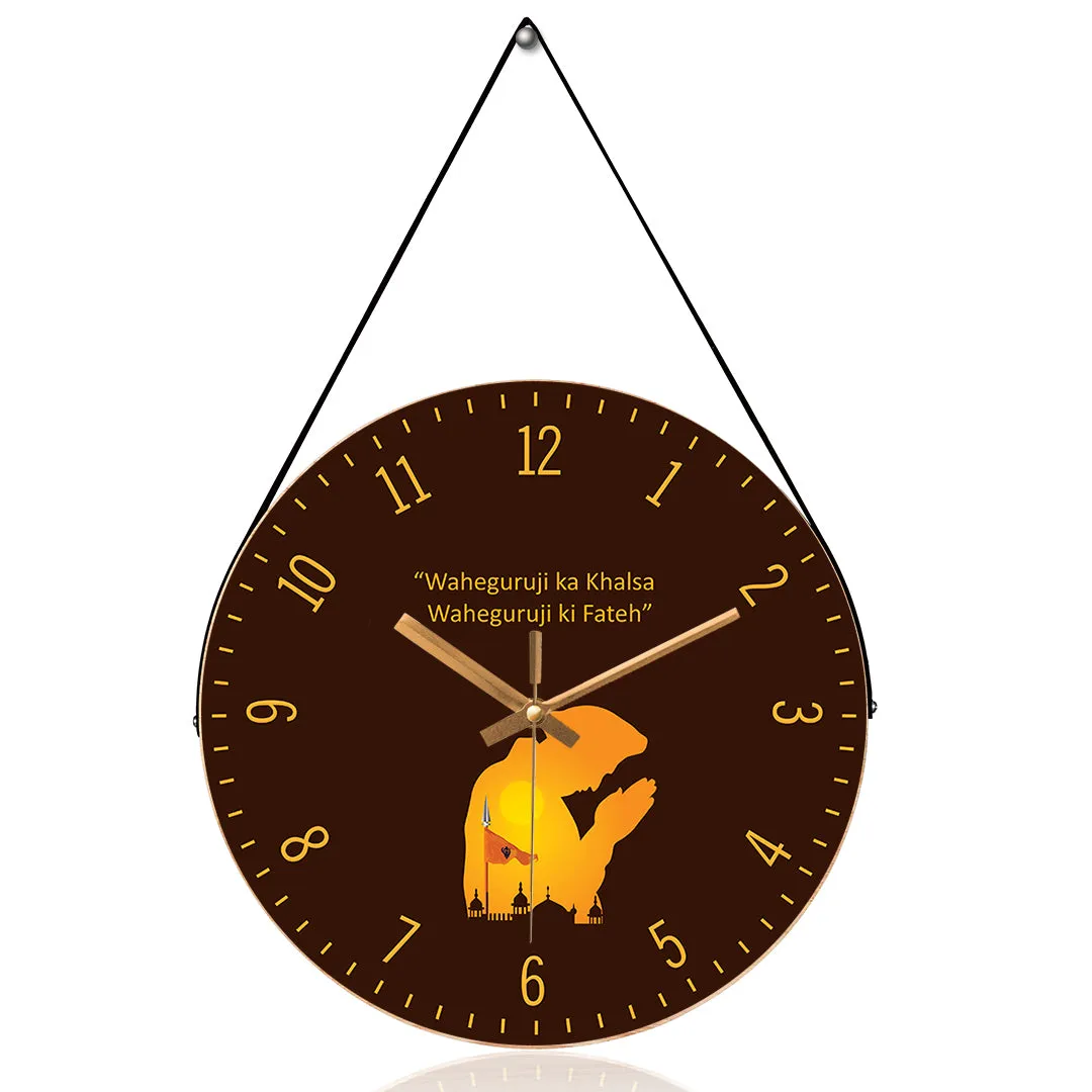 Abstract sikhism wall clock