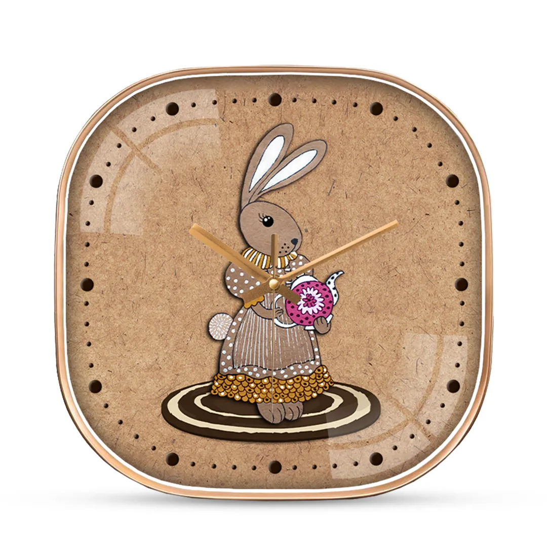 Amazing rabbit art wall clock