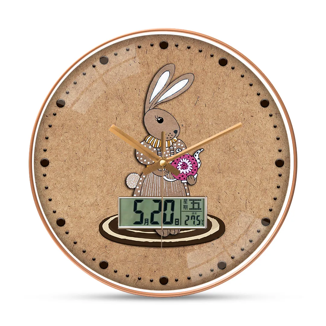 Amazing rabbit art wall clock