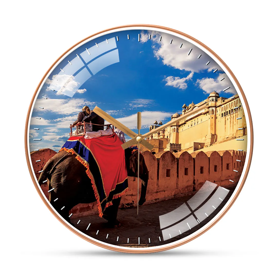 Amber fort jaipur wall clock