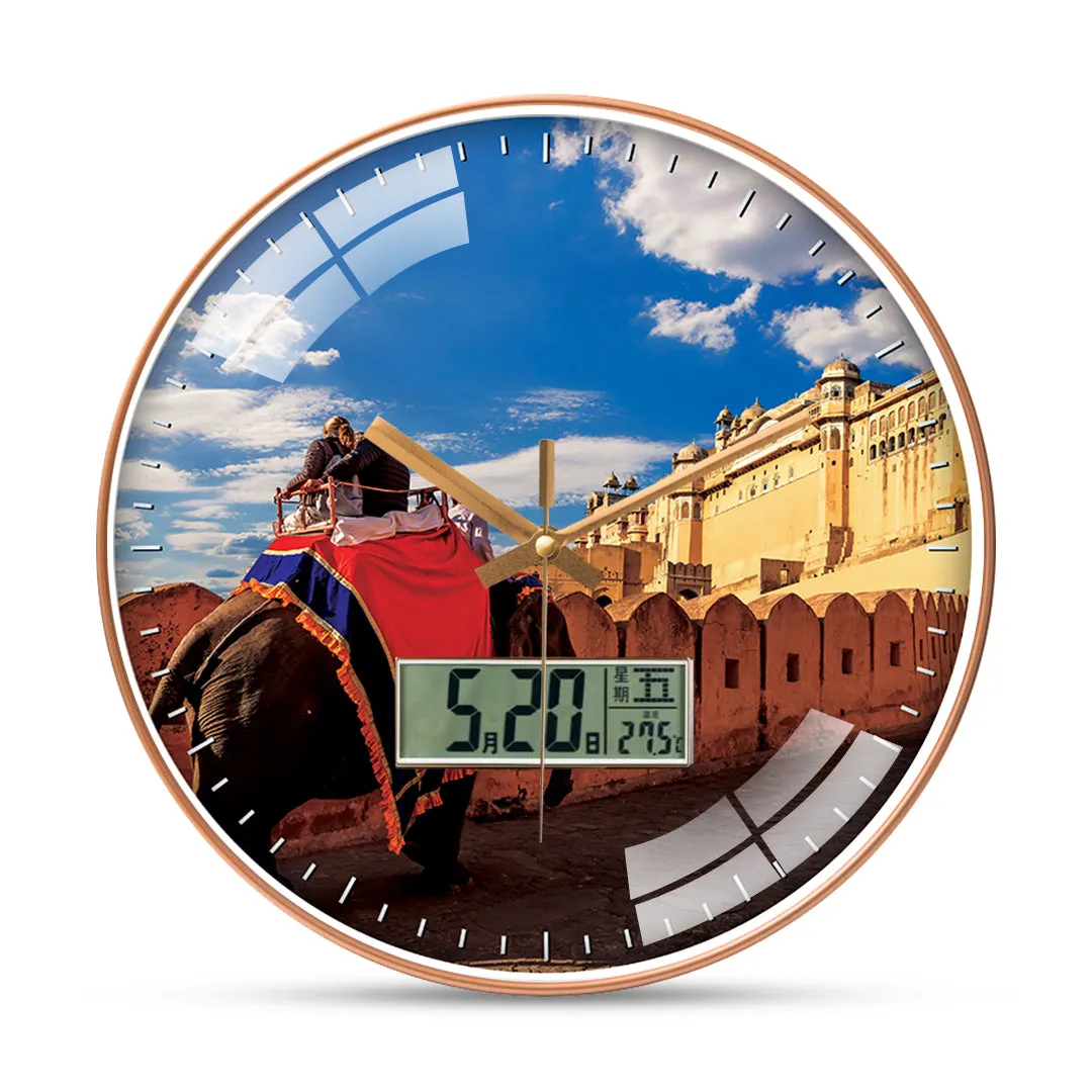 Amber fort jaipur wall clock