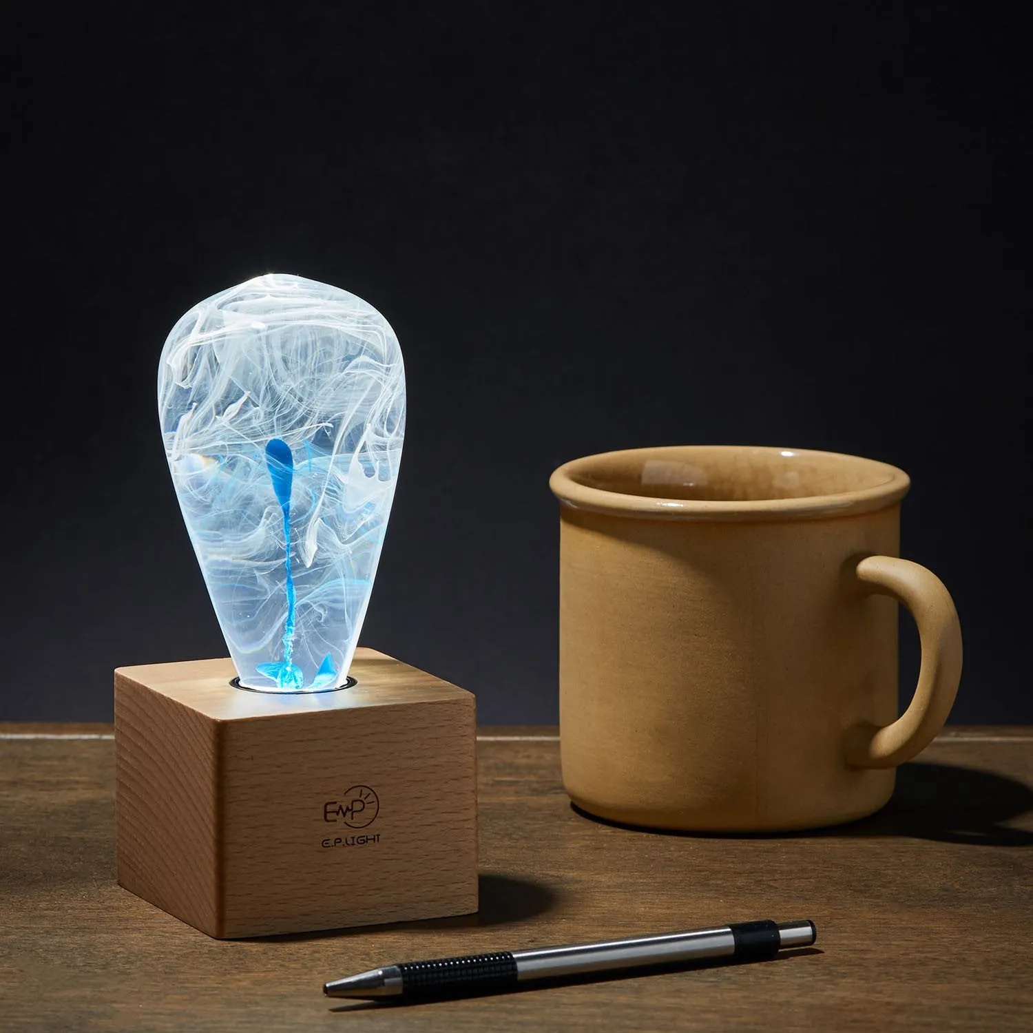 Artistic LED Lamp - Blue Drop