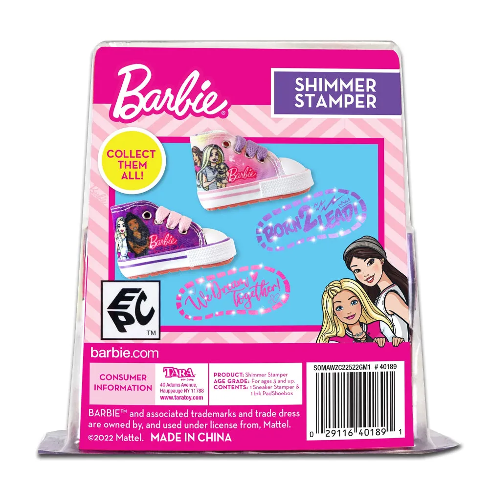 Barbie Born 2 Lead Shimmer Sneaker Shoe Stamper