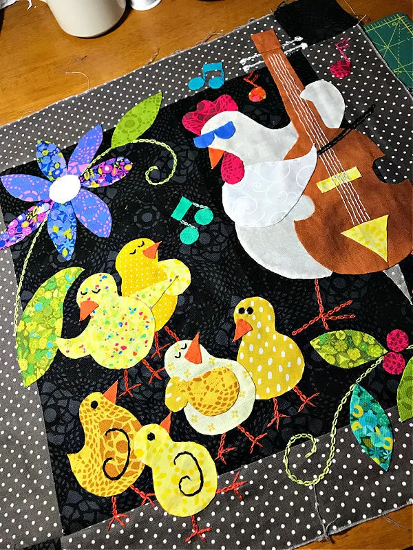 Barnyard Boogie Full Quilt Pattern- Paper Copy