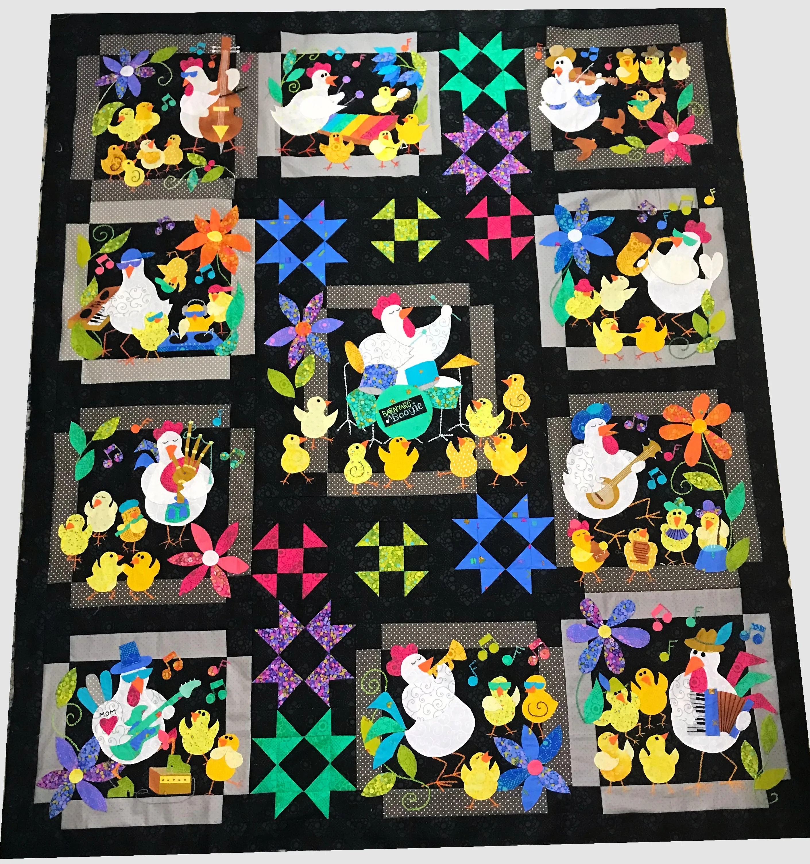 Barnyard Boogie Full Quilt Pattern- Paper Copy