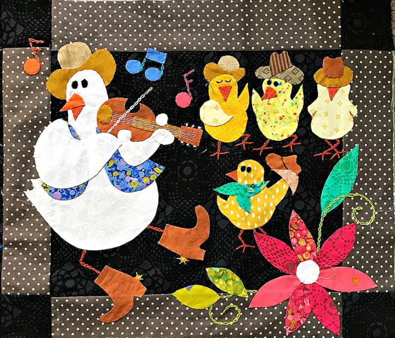 Barnyard Boogie Full Quilt Pattern- Paper Copy