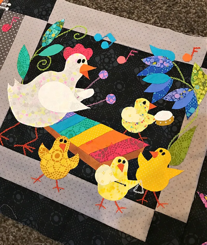 Barnyard Boogie Full Quilt Pattern- Paper Copy