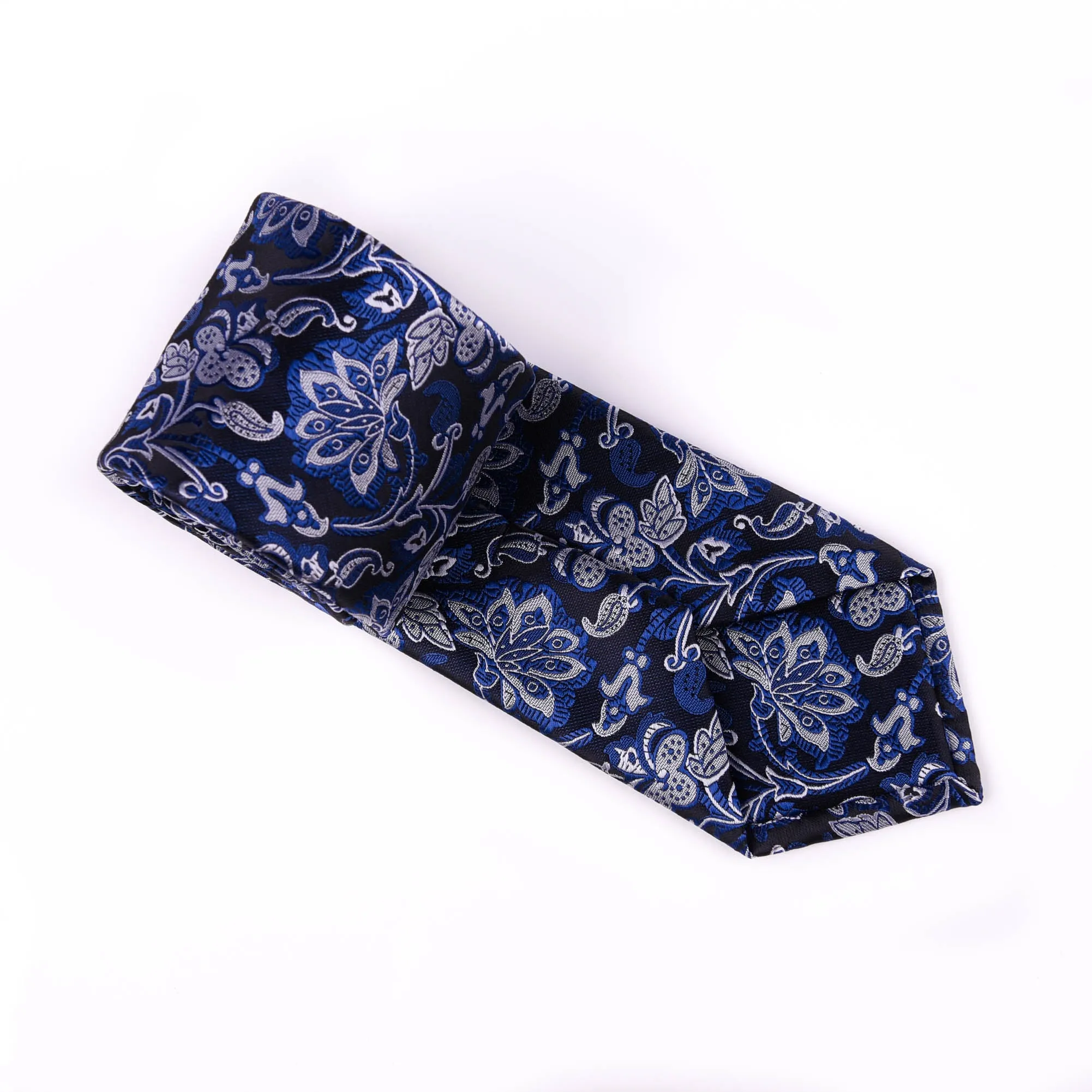 Blue Floral Italian Novelty 3" Necktie Business Formal Elegance Smart Ego Man