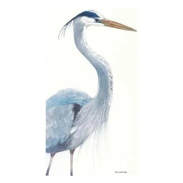 Blue Heron Coastal Canvas Art UV Resistant Canvas Indoor Outdoor