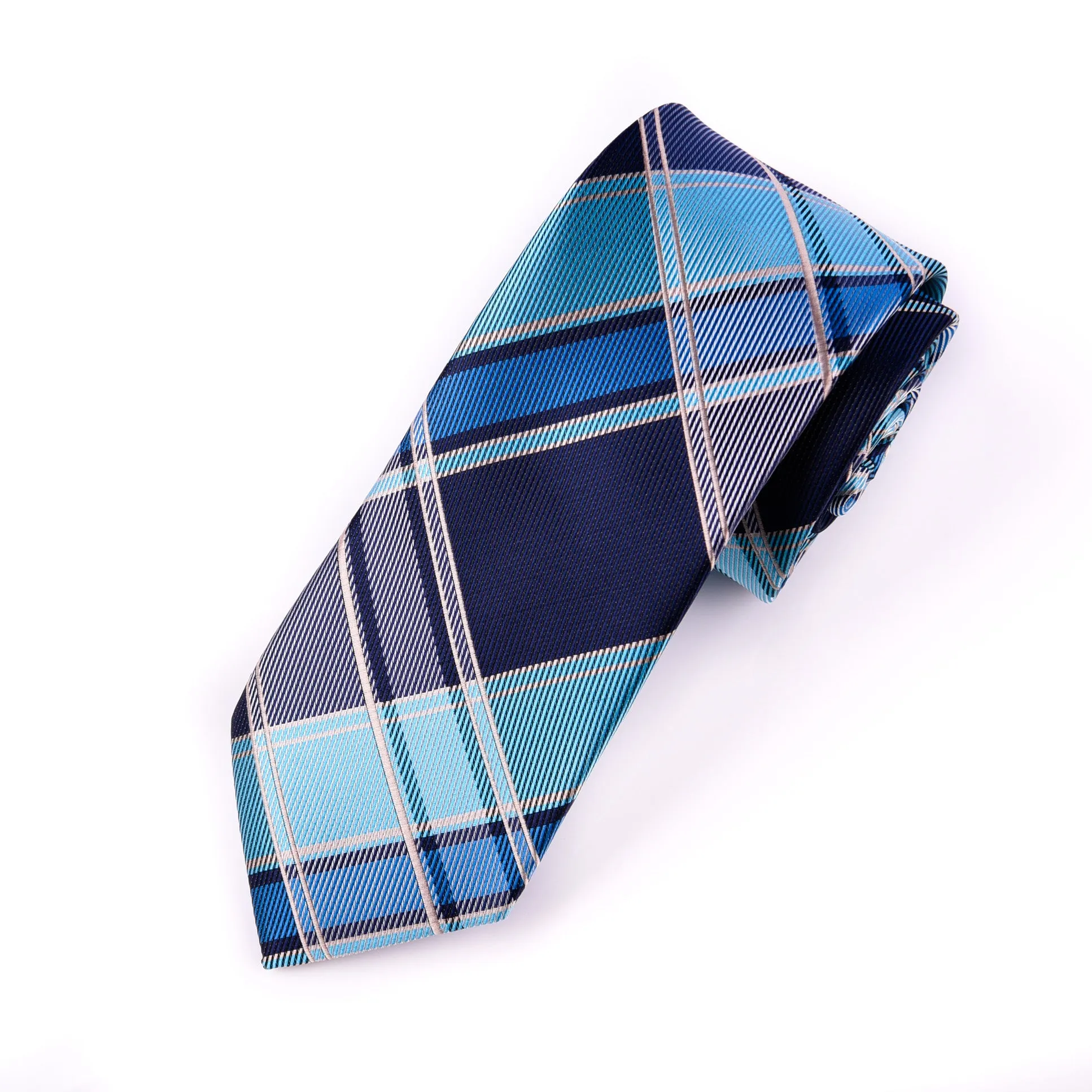 Blue&Black UK Stylish 3" Necktie Business Formal Elegance For Smart Men's Ego