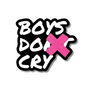 Boys Do Cry Boy's Don't Cry Cure Inspired  Sticker