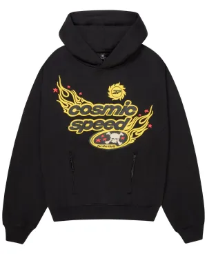 BROKEN PLANET COSMIC SPEED HOODIE BLACK