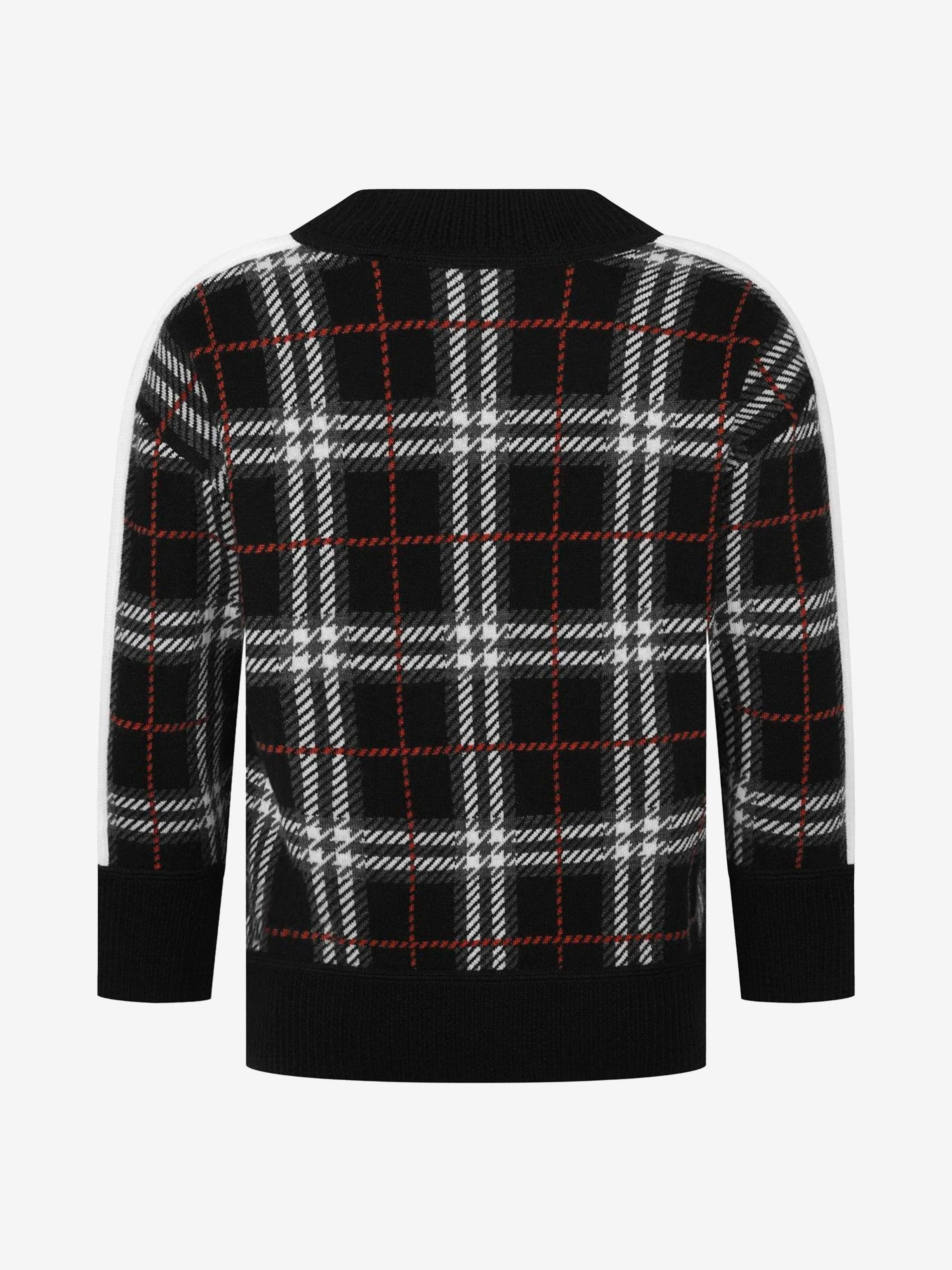 Burberry Boys Check Wool Sweater