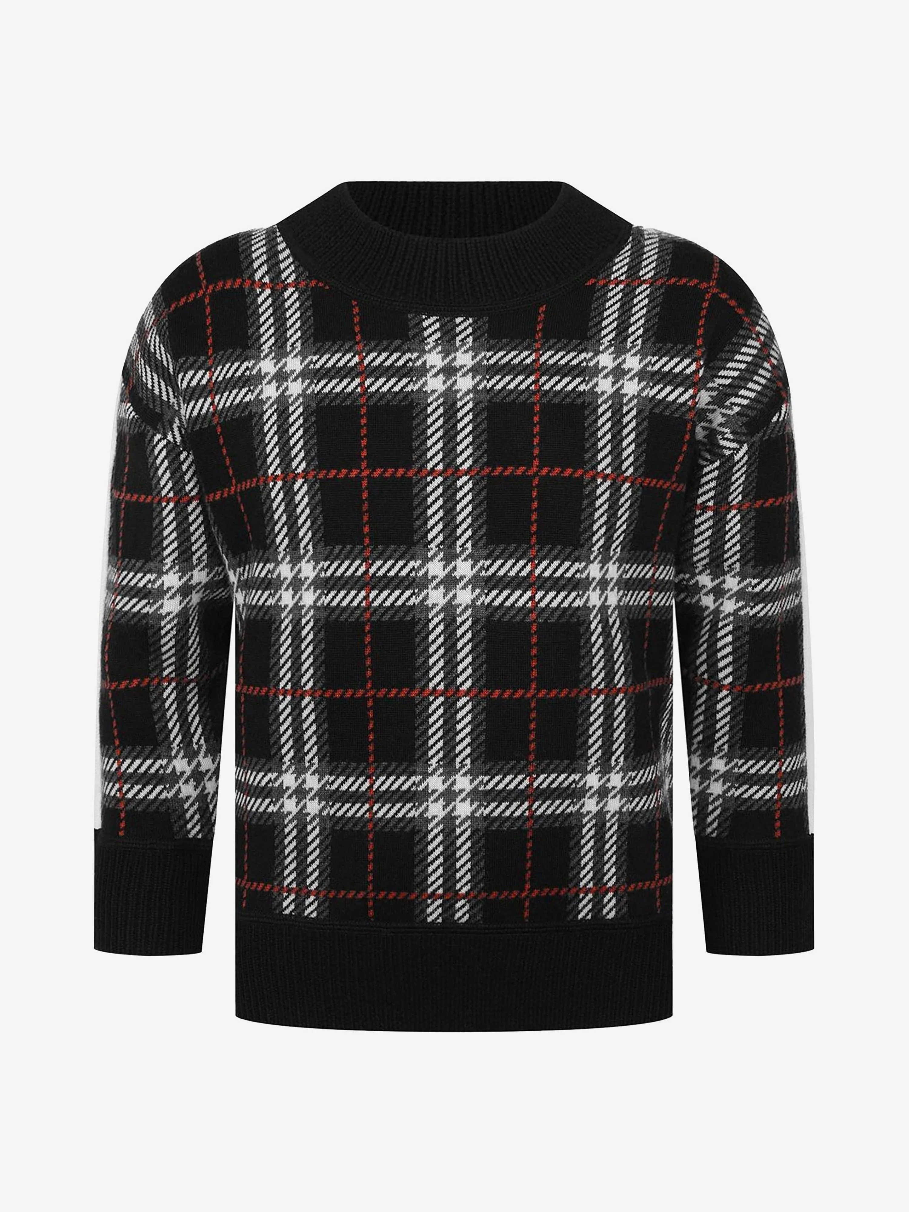 Burberry Boys Check Wool Sweater