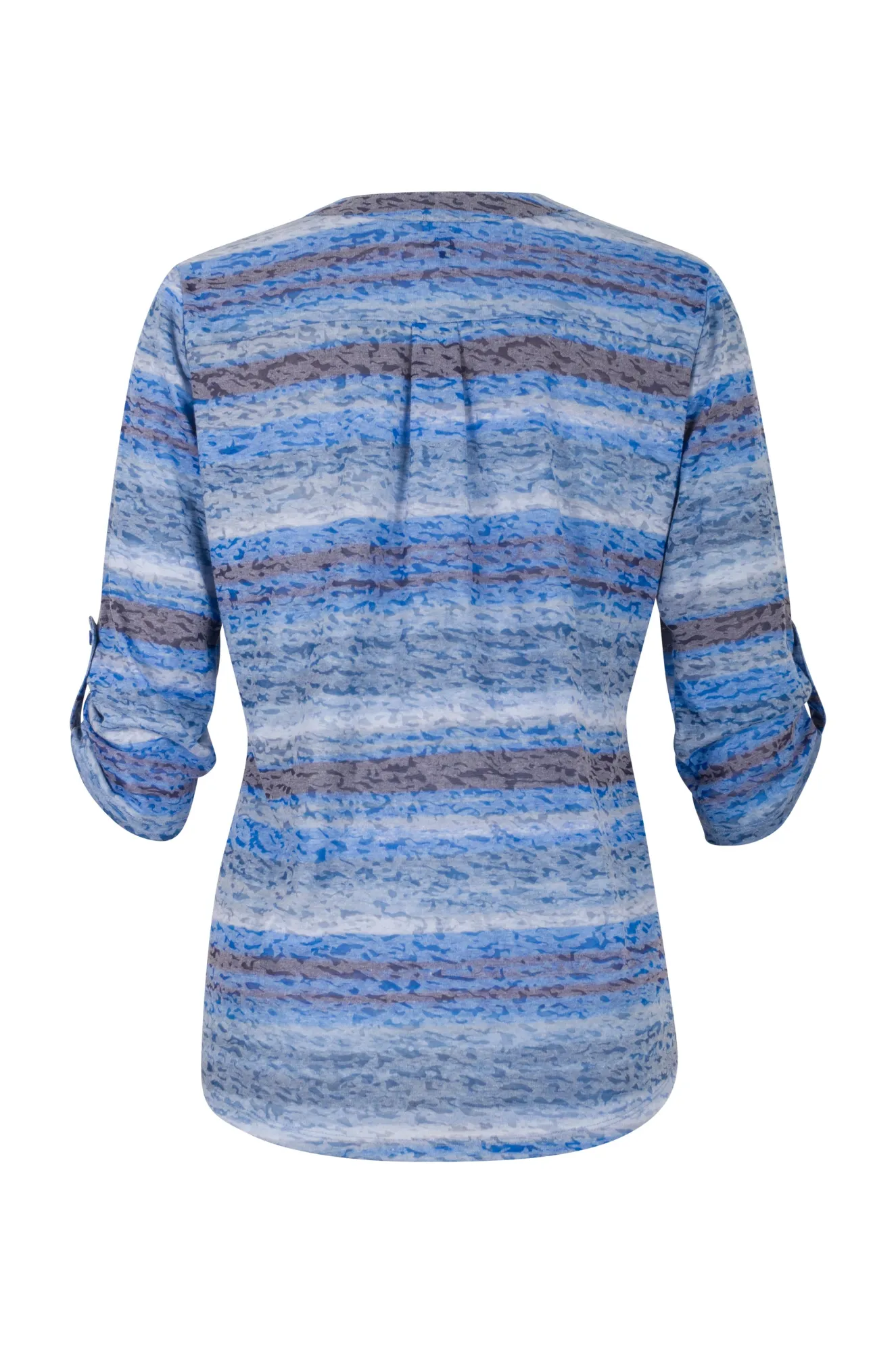 Burnout Tunic with 3/4 sleeve | BLUE HORIZON | 6063AR