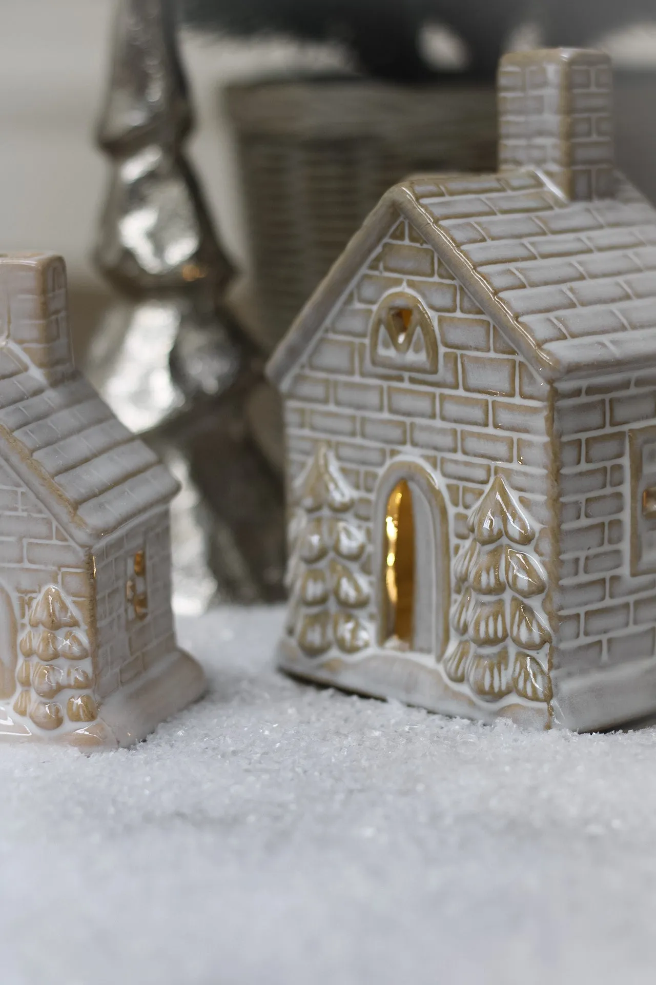 Ceramic LED Christmas House