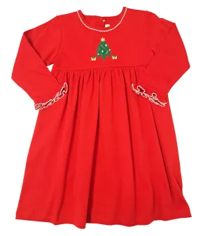 Christmas Nutcracker Red Long sleeve Girl's Float dress