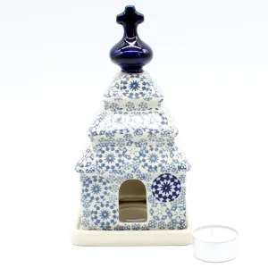 Church Tea Candle Holder in Winter Wonderland