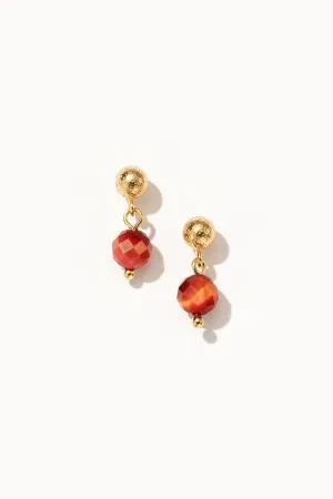 Classic Gem Tiny Drop Earrings Tigerite