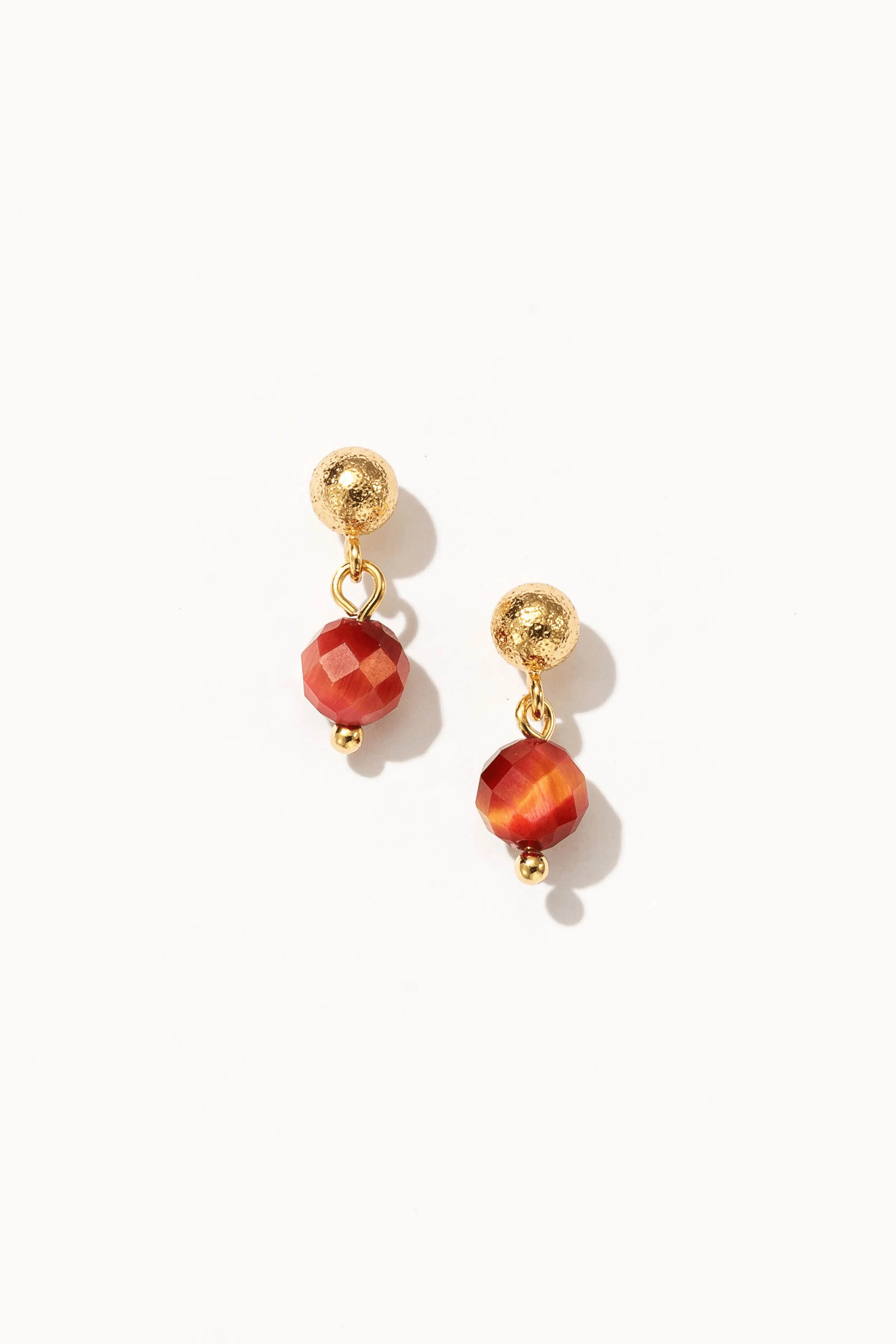 Classic Gem Tiny Drop Earrings Tigerite