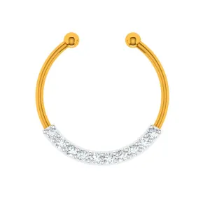 Classic Timeless Gold Diamond Nose Ring