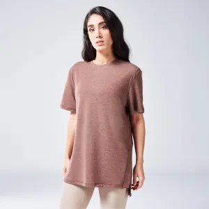 Code Oversized Drip Tee - Cappuccino Marl