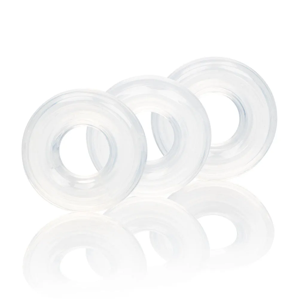 Comfy Silicone Stacker Rings - Set of 3 for Fun Adventures