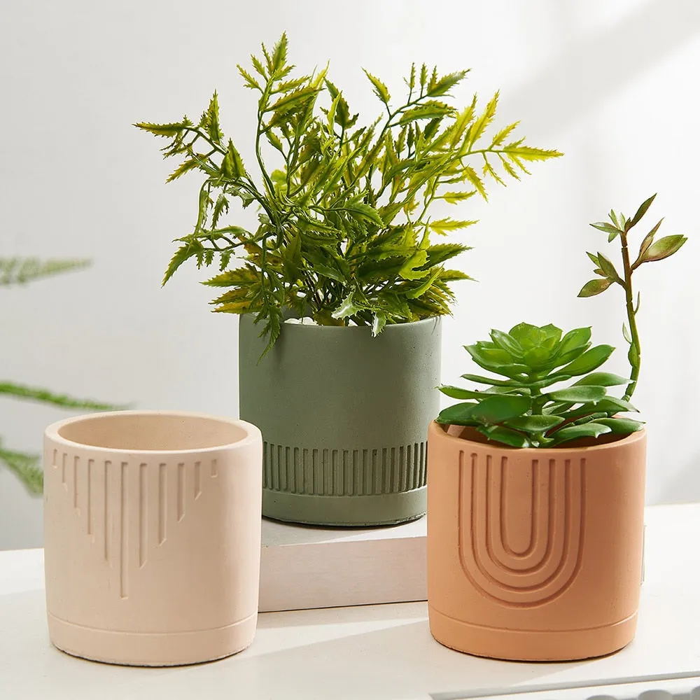 Creative Cement Flower Pot