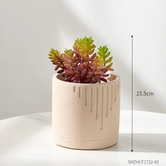 Creative Cement Flower Pot