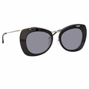 Dries Van Noten Ladies Cat Eye Grey Sunglasses DVN193C1SUN