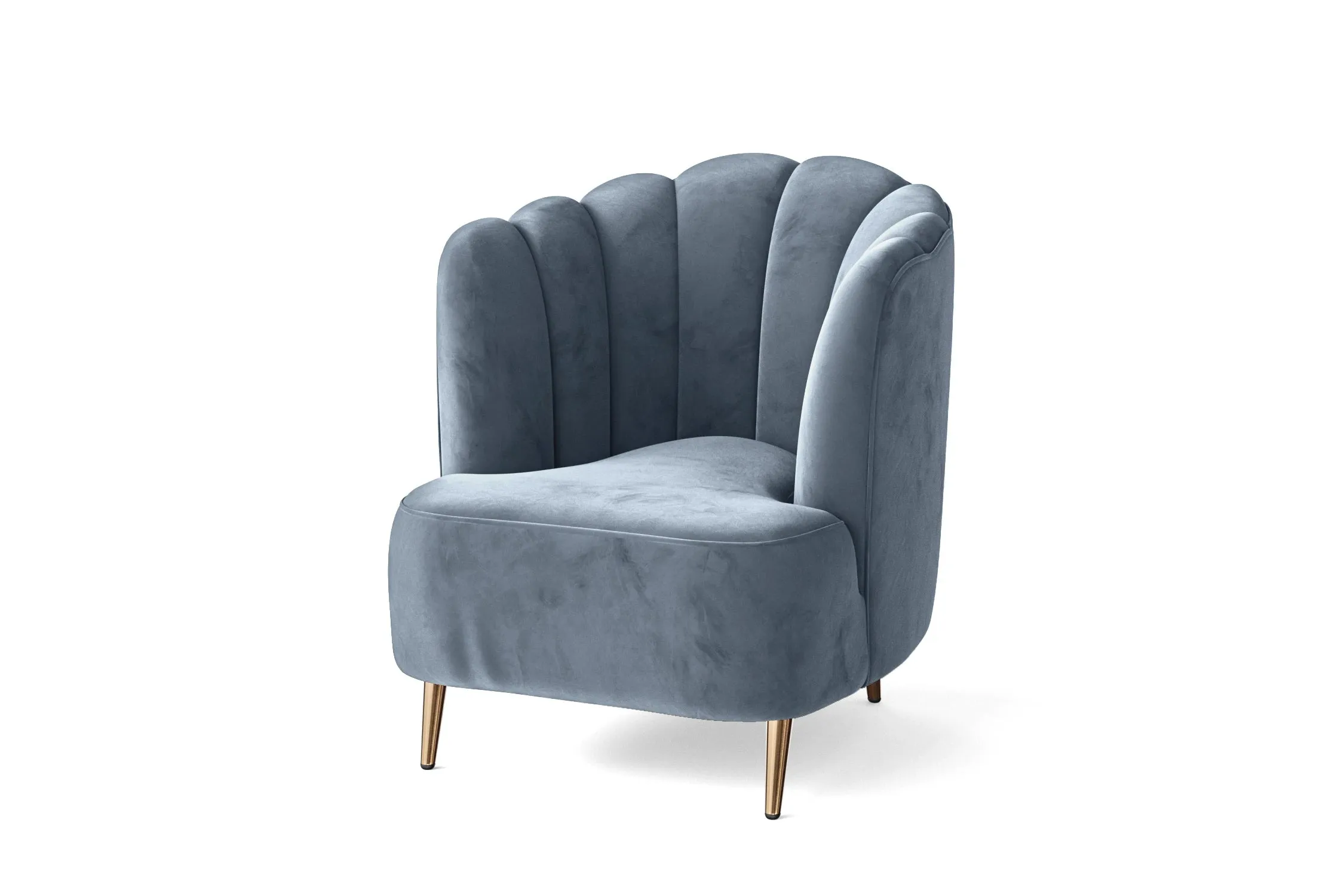 Elena Armchair Baby Blue Velvet