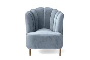 Elena Armchair Baby Blue Velvet