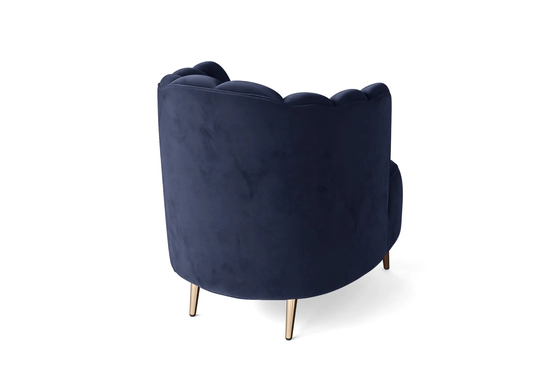 Elena Armchair Dark Blue Velvet