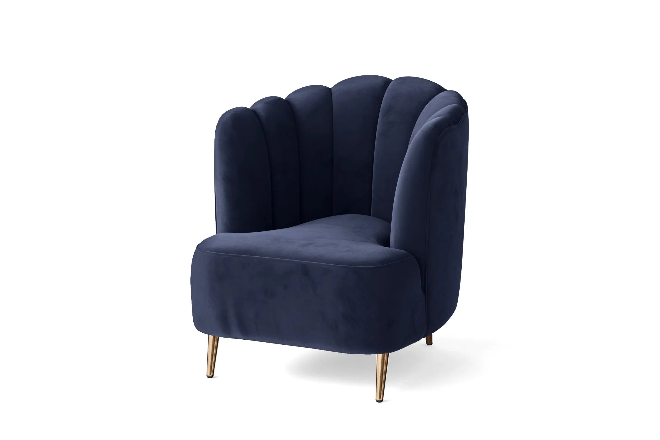 Elena Armchair Dark Blue Velvet