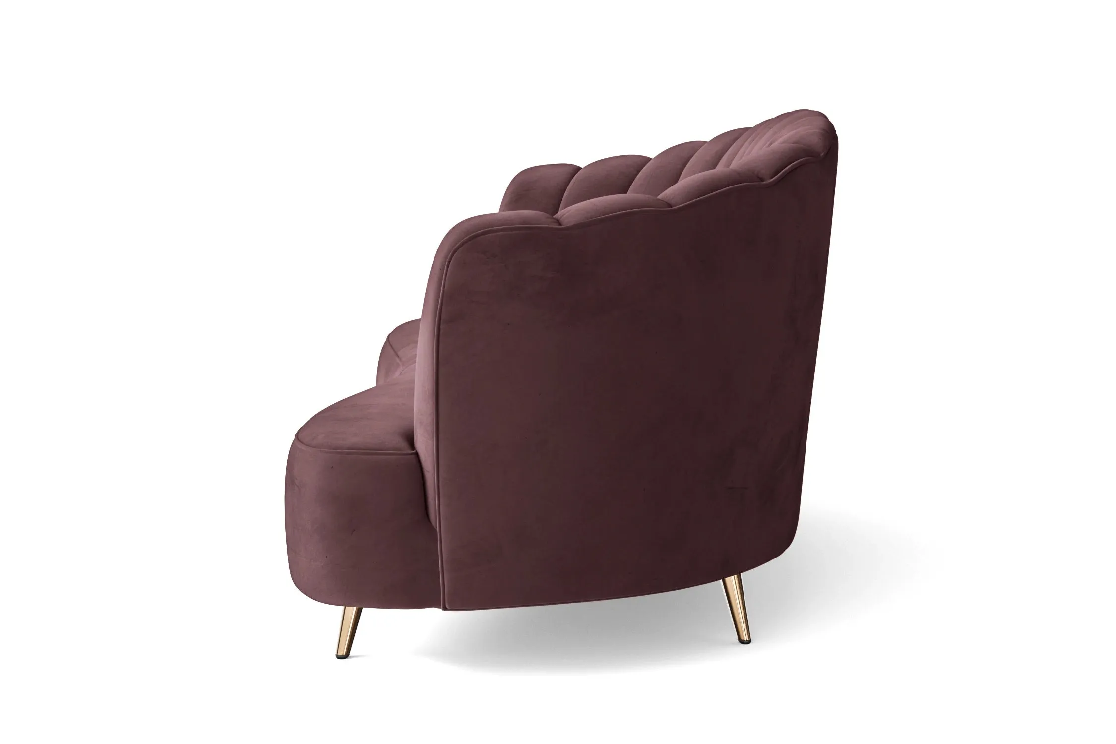 Elena Armchair Grape Velvet