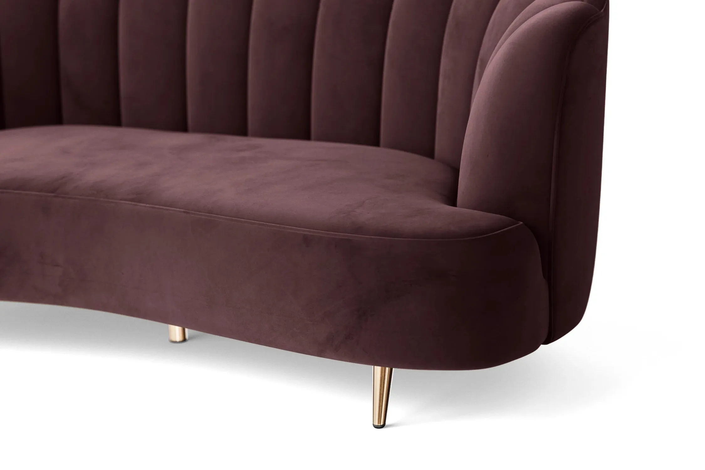 Elena Armchair Grape Velvet