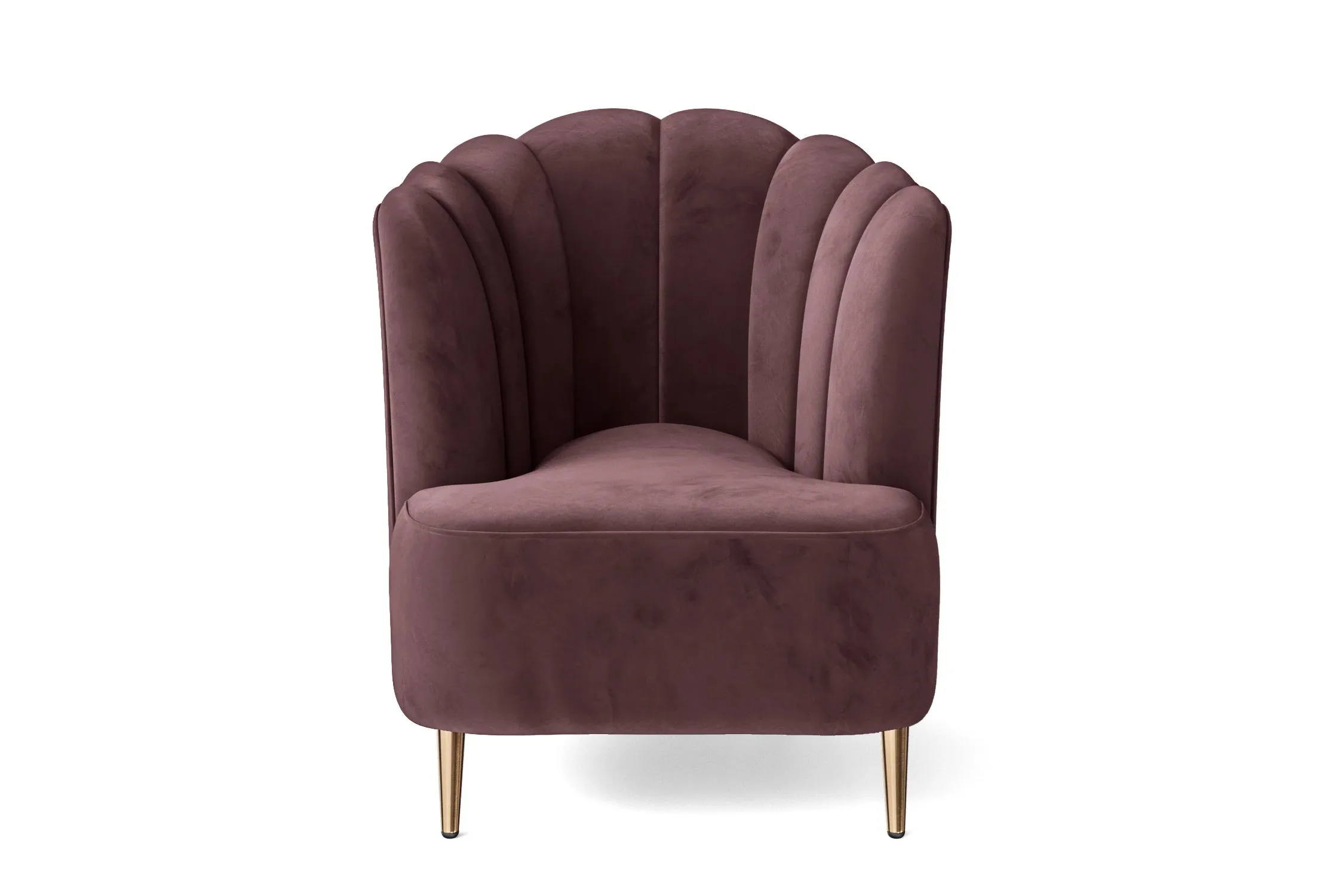 Elena Armchair Grape Velvet