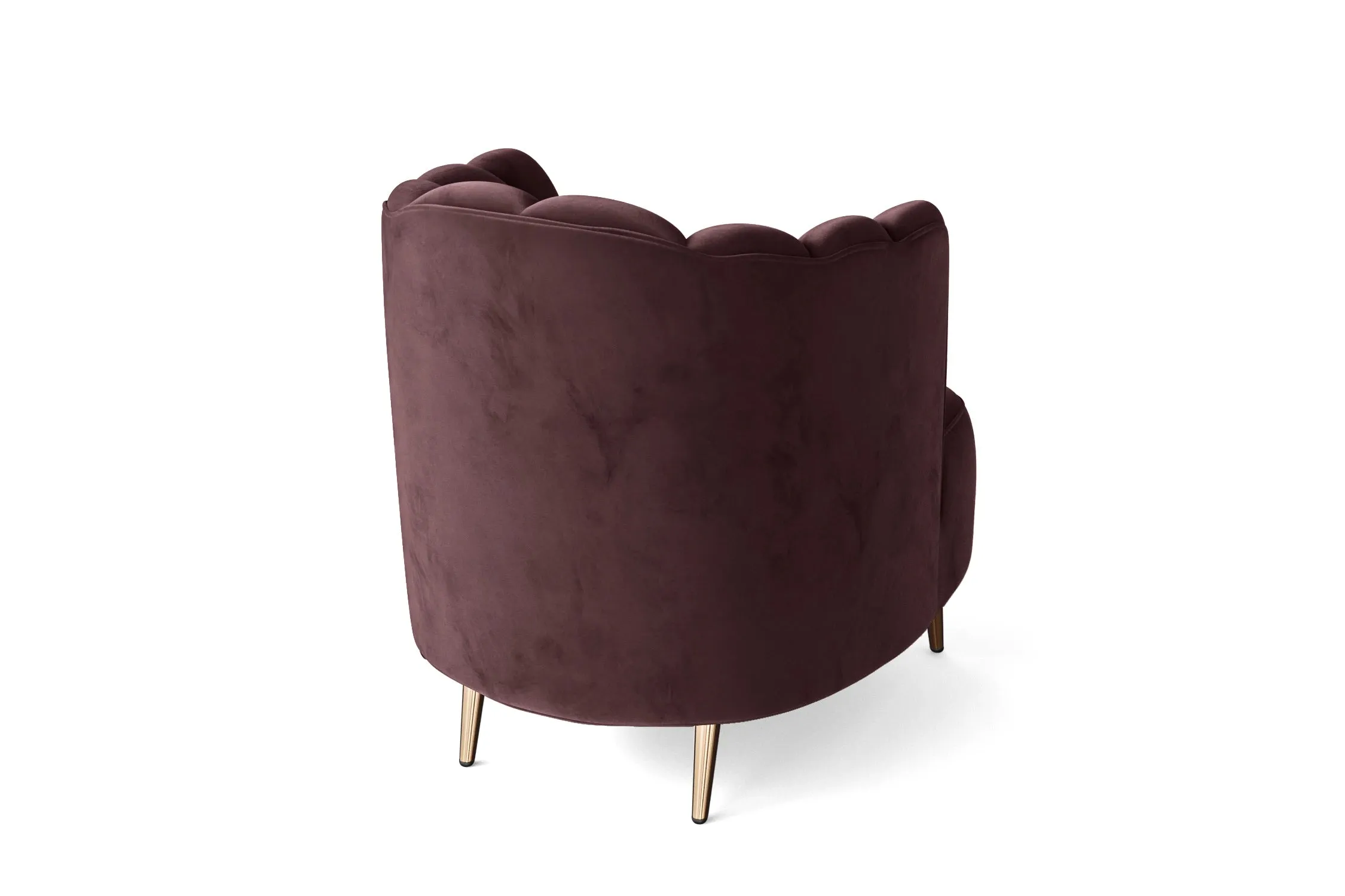 Elena Armchair Grape Velvet