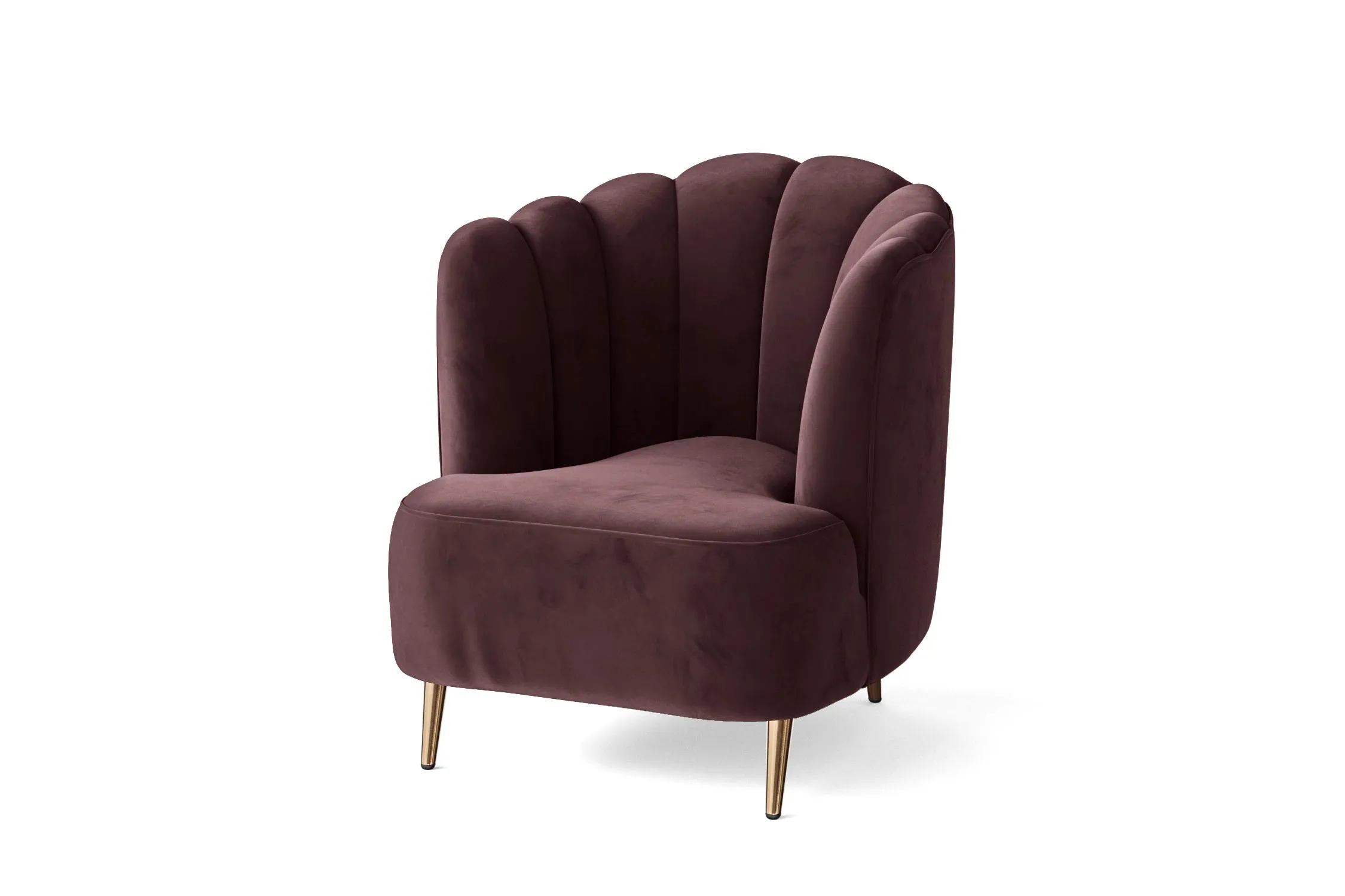 Elena Armchair Grape Velvet