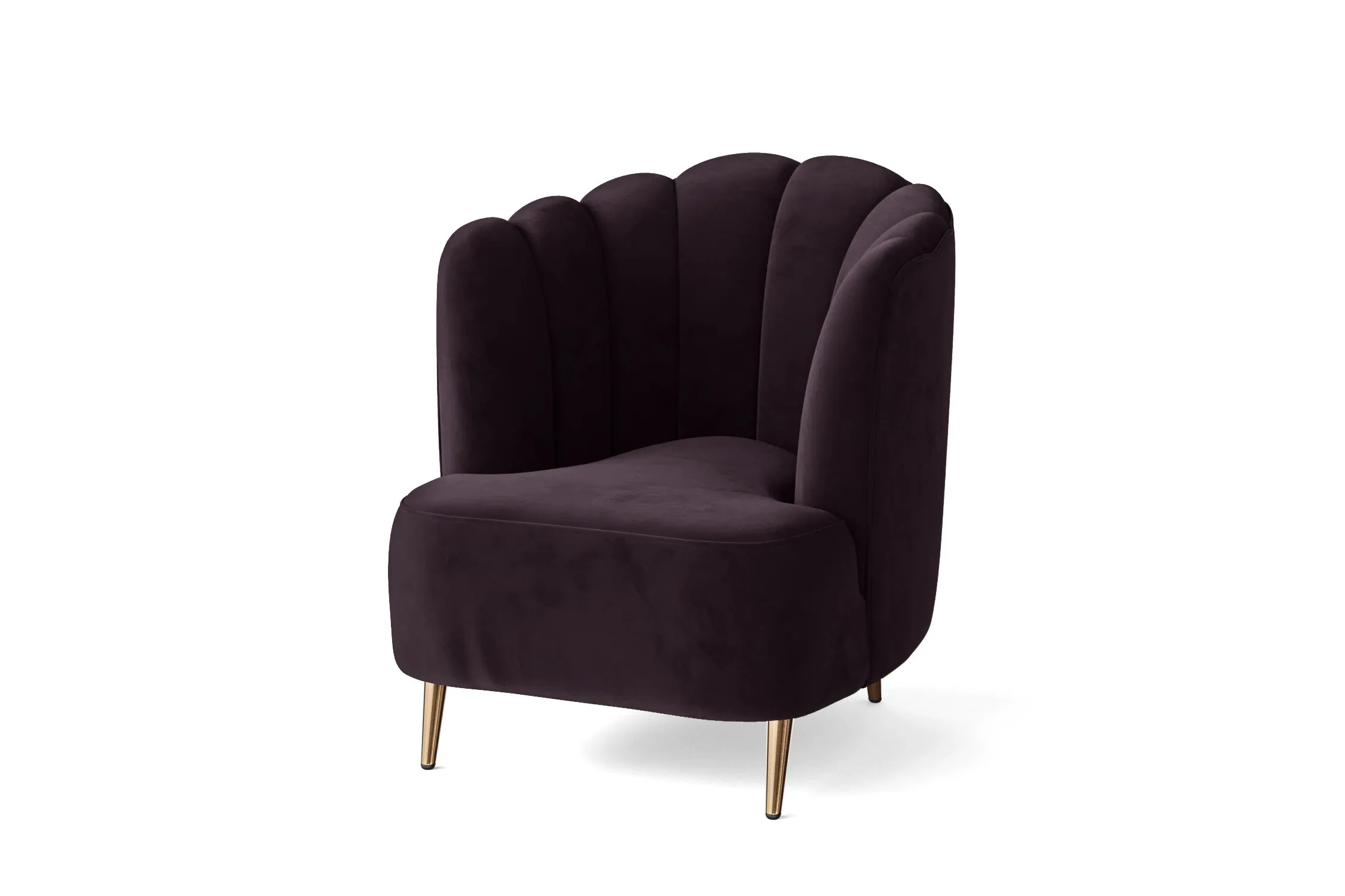 Elena Armchair Purple Velvet