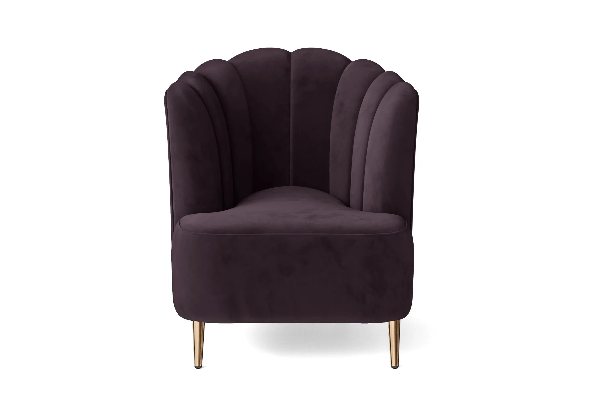 Elena Armchair Purple Velvet