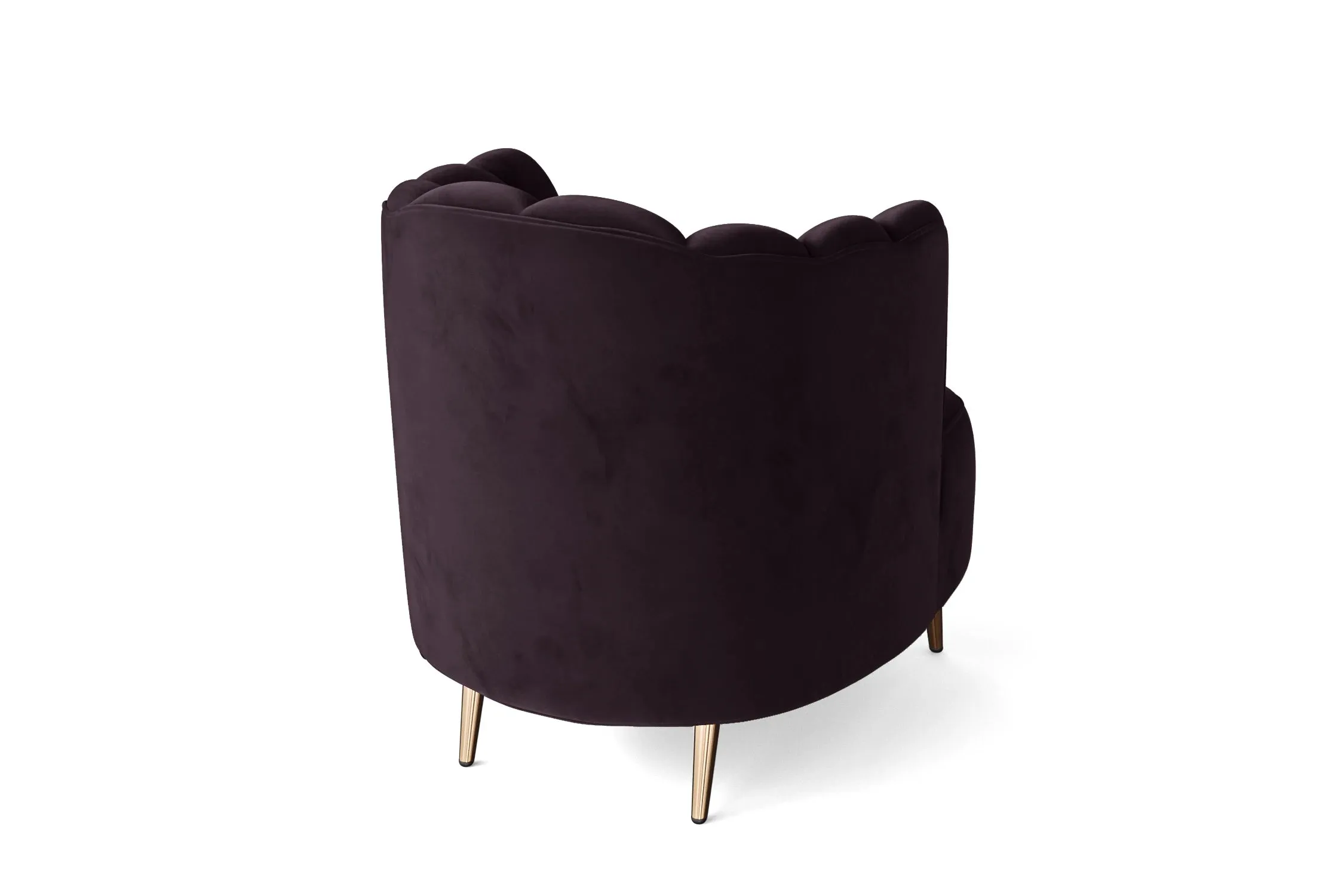 Elena Armchair Purple Velvet