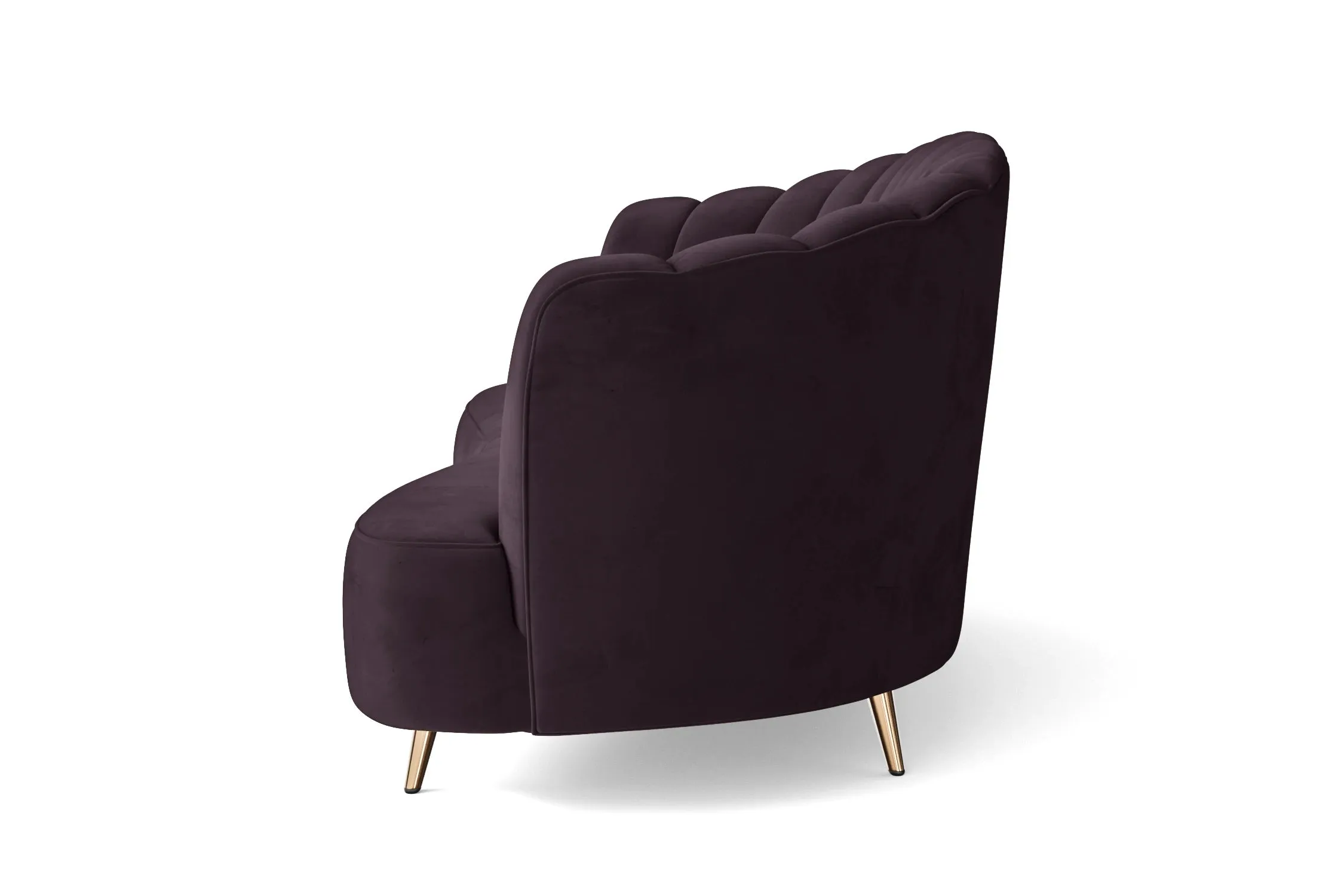 Elena Armchair Purple Velvet