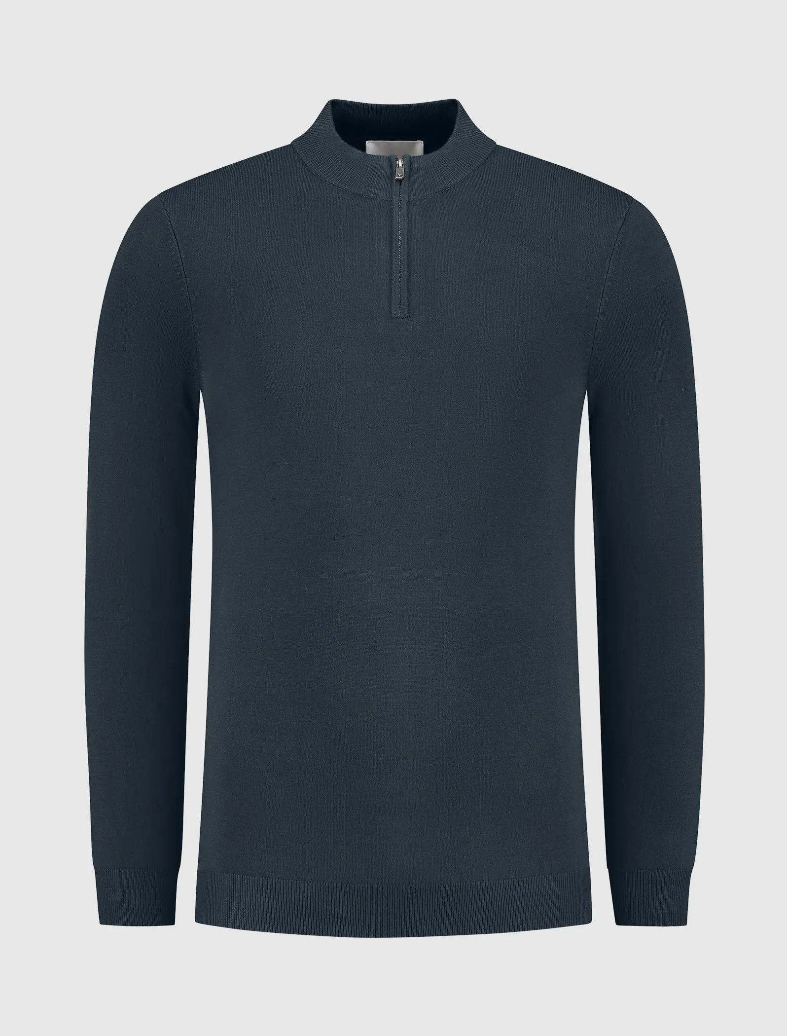 Essential Knitwear Halfzip Sweater | Navy