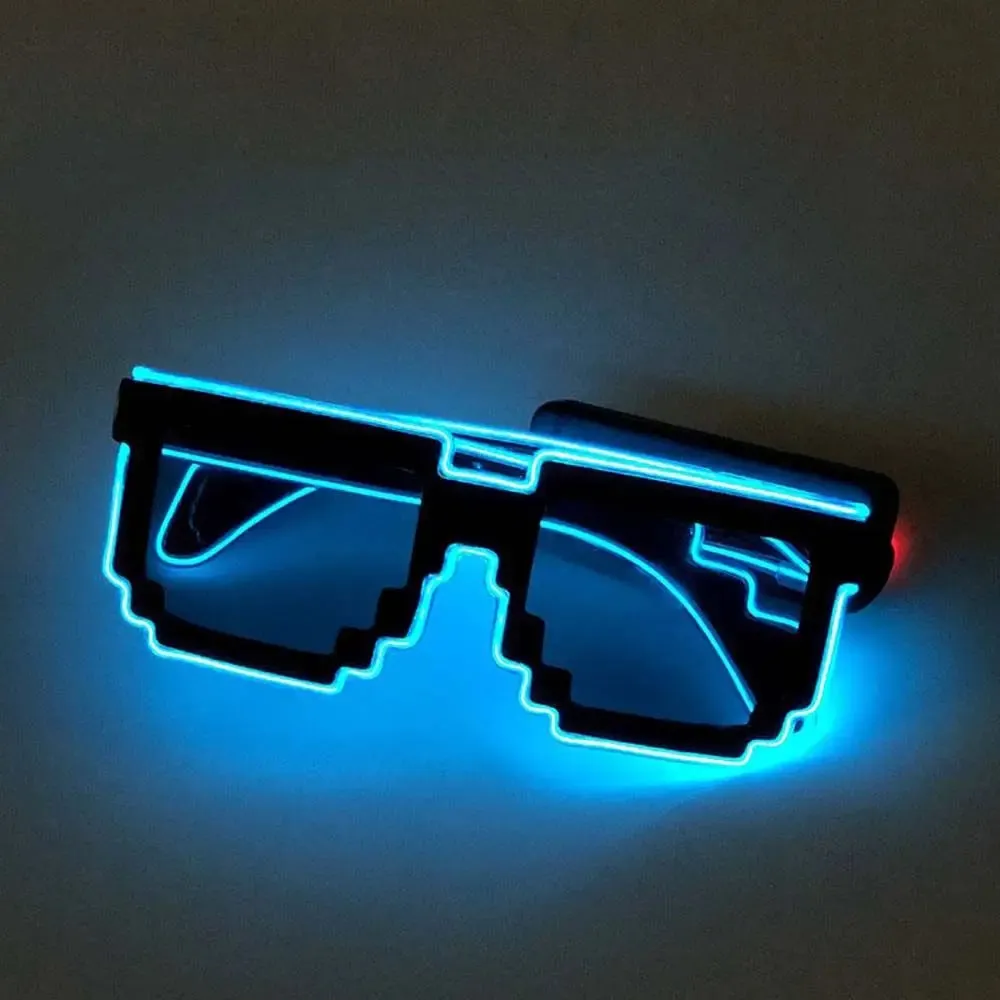 Flashing Luminous 8-Bit Stylish Party Glasses